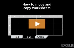 Video thumbnail for How to move and copy worksheets in Excel