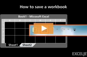 Video thumbnail for How to save a workbook