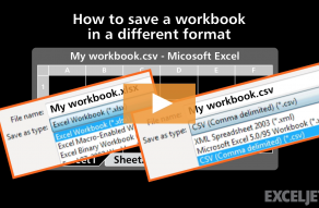 Excel Shortcut  Save as - 56