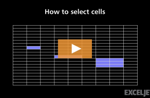 Video thumbnail for How to select cells in Excel