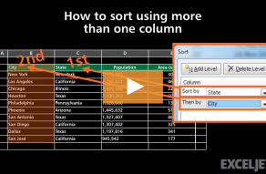 Video thumbnail for How to sort using more than one column