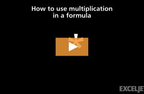 Video thumbnail for How to use multiplication in a formula