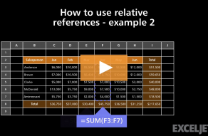 Video thumbnail for How to use relative references - example 2
