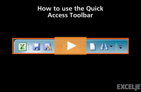 Video thumbnail for How to use the Quick Access Toolbar