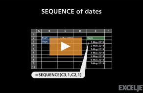 Video thumbnail for SEQUENCE of dates