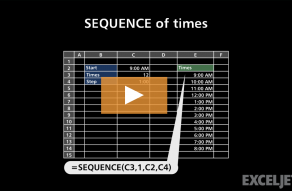 Video thumbnail for SEQUENCE of times