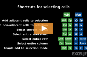 Excel Shortcut  Select entire column - 80