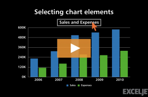 Video thumbnail for Selecting chart elements