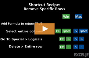 Excel Shortcut  Delete rows - 53