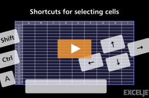 Excel Shortcut  Extend selection by one cell up - 99