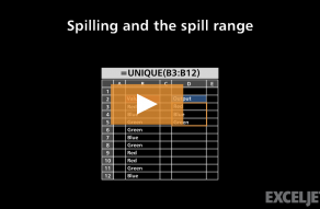Video thumbnail for Spilling and the spill range
