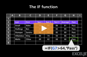 if formula assignment in excel