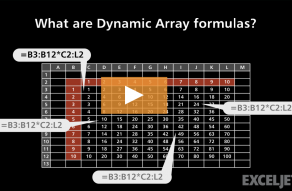 Video thumbnail for What are Dynamic Array formulas?