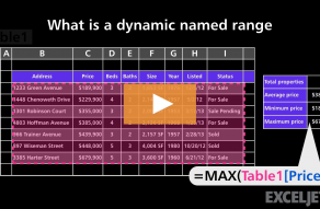 Video thumbnail for What is a dynamic named range
