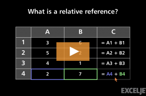 Video thumbnail for What's a relative reference?