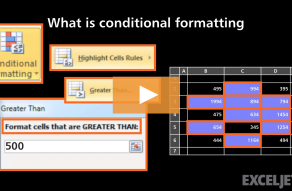 Video thumbnail for What is conditional formatting?