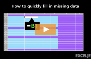 Video thumbnail for How to fill in missing data with a simple formula