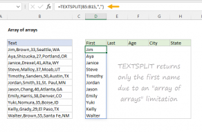 Example of array of arrays limitation in Excel formulas