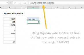 Example of bignum used in an Excel formula