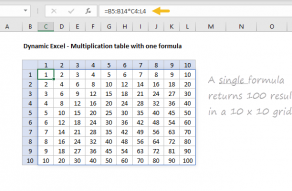 Example of Dynamic Array formula in Excel