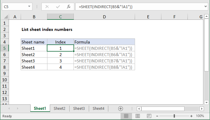 Excel Get Sheet Name By Index