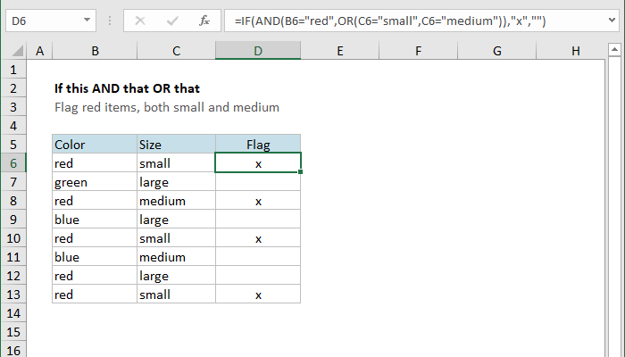 Excel Formula If This And That Or That Exceljet Excel Formula If This And That Or That Exceljet