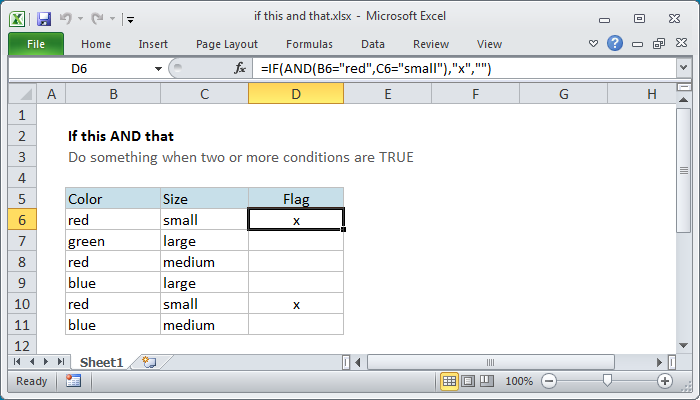 Excel Formula If This And That Exceljet Excel Formula If This And That Exceljet