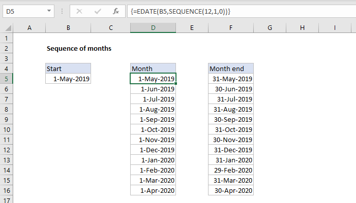 formula for sequential numbers in excel