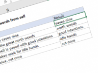 Excel formula: Extract last two words from cell