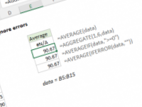 Excel formula: Average and ignore errors