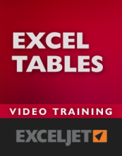 Video training for Excel Tables