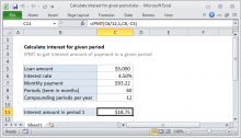 excel formula calculate cumulative loan interest exceljet calculate interest on a loan
