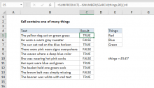 Excel Formula Range Contains One Of Many Substrings Exceljet