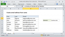 how to use the excel left function exceljet left function excel