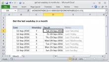 How To Use The Excel Weekday Function Exceljet