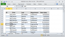 Excel formula: Highlight every other row