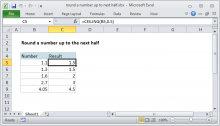 excel round function