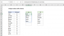 unique in to values criteria excel based extract how on UNIQUE function Excel to How the use Exceljet unique in to values criteria excel based extract how on UNIQUE function Excel to How the use Exceljet