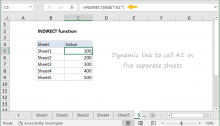 Excel INDIRECT function