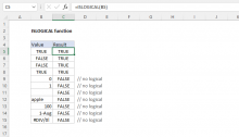Excel ISLOGICAL function