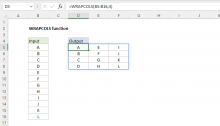 Excel WRAPCOLS function