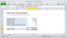 Excel Interest Calculation Template from exceljet.net