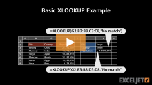 Video thumbnail for Basic XLOOKUP example