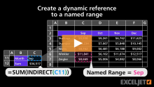 Video thumbnail for Create a dynamic reference to a named range