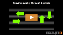 Video thumbnail for How to move around big lists fast