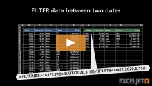 Video thumbnail for FILTER data between two dates