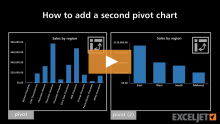 Video thumbnail for How to add a second pivot chart
