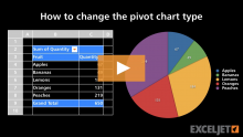 Video thumbnail for How to change the pivot chart type