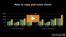 Video thumbnail for How to copy and resize charts