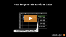 Video thumbnail for How to generate random dates